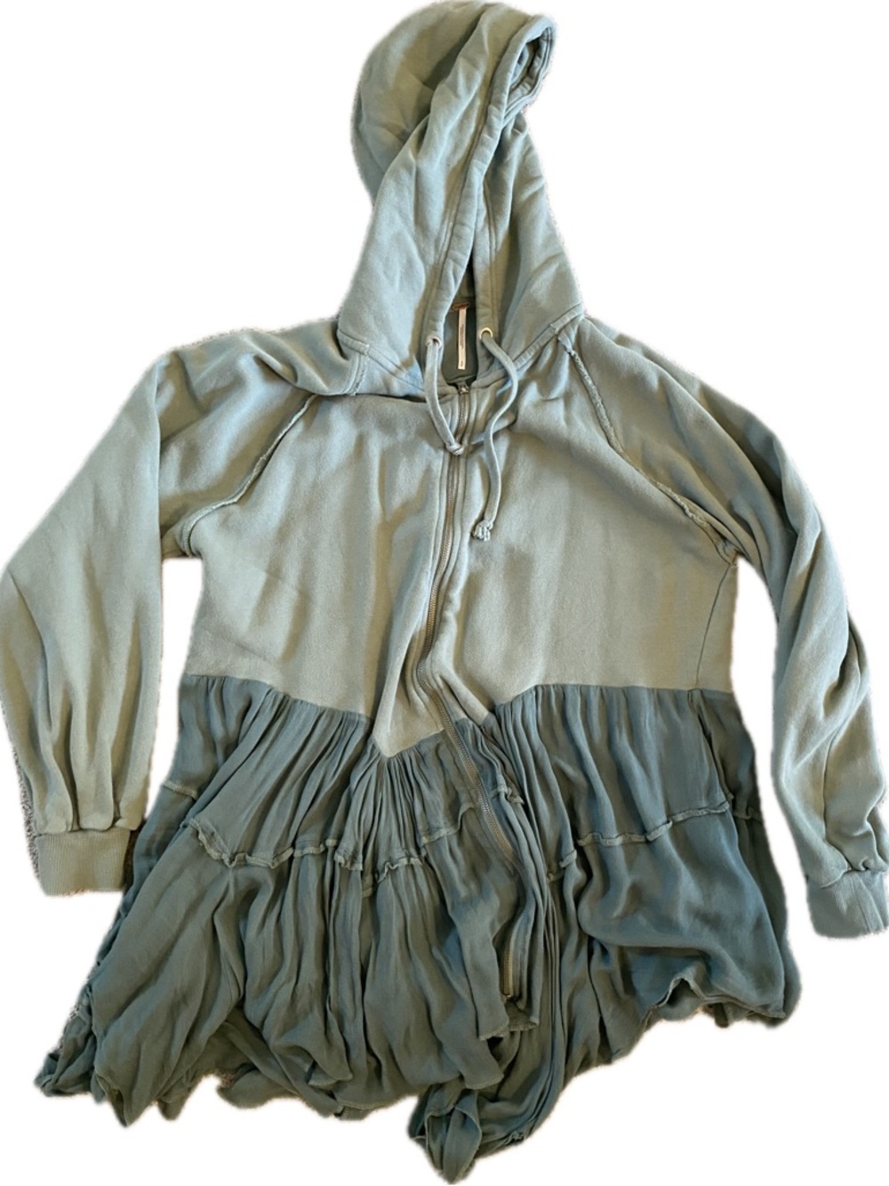 Free People Moon Dust Cardigan Zip Hoodie Asymmetrical